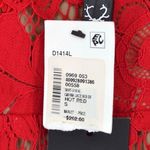 For Love & Lemons NEW  Gianna Lace Midi Dress Floral in Hot Red Women's S Photo 8