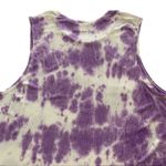 Abound  Purple and White Tie Dye Ribbed Muscle Tank Top Large Photo 7