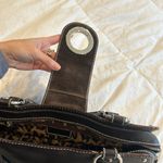 Dolce & Gabbana Y2K Vintage Brown Leather Suede Studded Cheetah Shoulder‎ Bag Photo 8