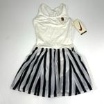 Nike Vintage Challenge Court Dri Fit Tennis Dress White & Black Stripe XS Photo 3