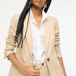 J.Crew Factory Girlfriend Chino Blazer Stretch Cotton Fully Lined Khaki Size 4 Photo 0