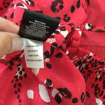 Torrid  Leopard Chiffon Peplum Midi Adjustable Strap Cami Red 1X Photo 9