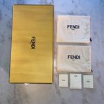 Fendi Black Perforated Leather Mesh Thigh-High Boots Photo 11