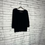 Banana Republic  Black Pleated Sweater Women’s Medium 3/4 Sleeve Pullover
Blouse Photo 1