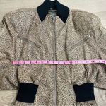 American Vintage Vintage Michael Hoban North Beach Leather Cheetah Leopard Jacket Size M Photo 3