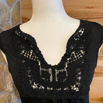 The Limited The‎  black shirt with crochet detail Photo 1