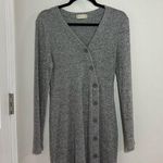 Altar'd State Gray V-Neck Long Sleeve Sweater Dress Photo 0