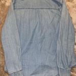 Chambray Button Up Shirt Blue Size M Photo 1