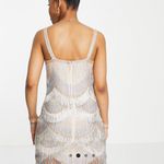 ASOS Miss Selfridge embellished gold mini dress Photo 1