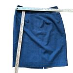 Calvin Klein  Skirt Size‎ 4P Gray Knee Length Pencil Lined Slit Photo 2