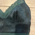 Shein Emerald Green Lace Trim Top Photo 1