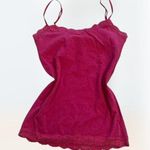 Aeropostale Vintage 2000s Y2k pink lacey cami tank top women's size M Photo 0