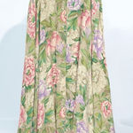 Dana Buchman  Silk Vintage Floral Green Skirt size 10. Spring, Summer, Vacation Photo 0