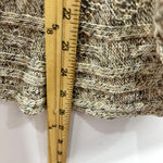 Cynthia Rowley Open Front Cardigan Womens Medium Brown Crochet Waterfall Boho Photo 2