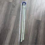 Colorful Knit Belt with Chunky Blue Buckle Photo 5