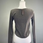 Streetwear Society CLEARANCE! Gray Boutique Ribbed Top Size S NWT Photo 1
