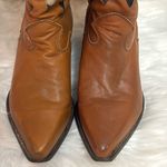 Vintage Real Leather Cowboy Boots Dream Catcher Festival Rave Burning Man A22 Brown Size 6.5 Photo 5