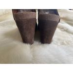 Diba True  Neon Night Footbed Wedge Sandals Brown Genuine Suede Size 7.5 Photo 2