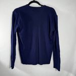 Andreno Argenti XL City Embroidered V Neck Sweater London Paris Zurich Blue Photo 3