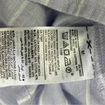 Old Navy  Blue and White Striped Shirt Ruffle Shoulder Size M NWT Photo 7