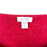 J.Jill Pure Jill Red Wool Linen Blend Sweater Sz SP Photo 1