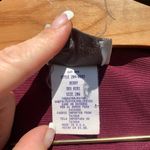 Vintage maroon floral embroidered button down church blouse 20W PLUS SIZE Red Photo 3