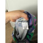 Jude Connally Trixxie Wide Leg Pants Green Purple Paisley Stretch XS Slinky Boho Photo 7