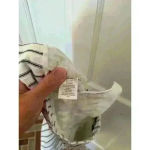 Ecru  white/navy ticking stripe‎ knee length shorts NWT size 2 Photo 4