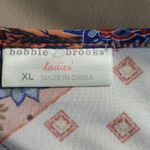 Bobby Brooks Dress XL Knee High Patchwork Boho Paisley Peasant Stretchy Soft Photo 4