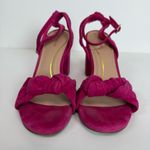 Cole Haan Women's Kaycee Knotted Fuschia Pink Block Heel Sandals Size 9 Photo 3