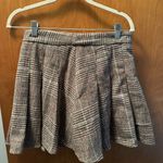 SheIn Plaid Skater Skirt - Brown and Gray Photo 0