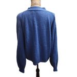 Mustard Seed  Cardigan‎ Womens Size S Blue V-Neck Ribbed Button Closure Everyday Photo 2