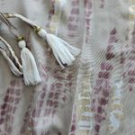 Tan Golden Batwing Sleeve Dress Size L Photo 4