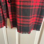 HYFVE Red And Black Plaid Button Down Shirt Jacket Size large Photo 5