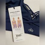 Alo Yoga NWT Interlace Sports Bra Navy Blue Size S Photo 3