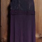 Sz 18 Purple semi formal after 5 dress fitted waist flare skirt side zip Photo 0