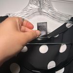 Ann Taylor Black White Polka dot blouse womens medium career office professional Photo 4