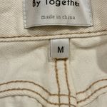 By Together Boutique Off-white Denim Shorts Photo 4