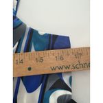 Vintage B Wear Y2K Satin Cami Babydoll Tank Top Fairy L Blue Black Swirl Empire Size L Photo 9