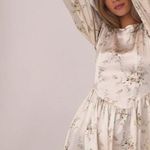 Love Shack Fancy NWT $525 Canary Yellow Garcia Scoop Neck Long Sleeves Dress 2 Photo 3