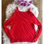 ZARA NWT Red Cut-out Shoulder Sweater Photo 6