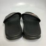 Nike  Benassi slides black with pink writing‎ women’s size 10 casual athleisure Photo 3