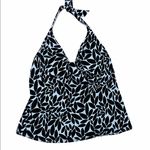 Lands' End Lands’ End black & white print 12 tankini top. Photo 0