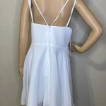 JJ's House NWT JJ’s House A-line V-Neck Mini Chiffon Homecoming Dress Ivory Ruffle sz 18W Photo 3