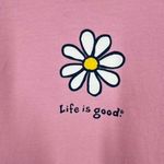 Life is Good Vintage Pink Daisy Graphic T-Shirt Women's Small Cute Adorable Photo 1