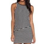 Sanctuary  Black & White Striped Sleeveless Cruise Vacay Short Dress Large Photo 0