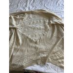 Cal style Crochet Knit Open Front Cardigan Kimono Size 2x Boho Lagenlook Tan Photo 4