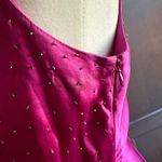 WHISTLES UK | Y2K Vintage Silk Fuschia Beaded V Photo 4