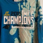 Carolina Panthers Custom One Of A Kind Reverse Dyed Graphic Tee SZ M Size M Photo 3