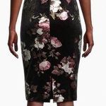 Black Halo NWOT  Jackie O Velvet Floral Midi-Dress sz 12 Photo 1